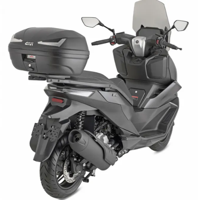Bauletto E455NT Monolock® 45 litri nero con catadiottri fumé