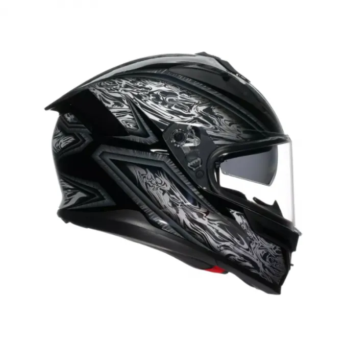 Casco AGV K7 Damascus nero argento
