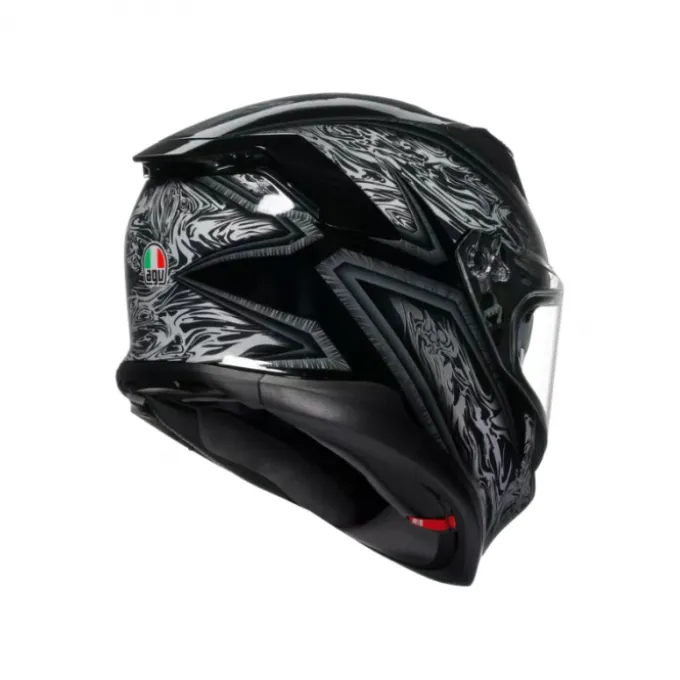 Casco AGV K7 Damascus nero argento
