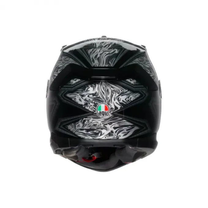 Casco AGV K7 Damascus nero argento