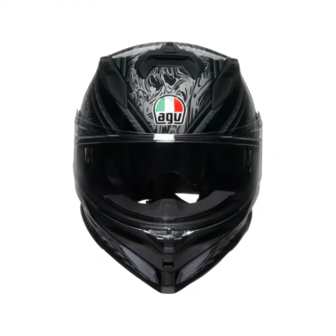 Casco AGV K7 Damascus nero argento