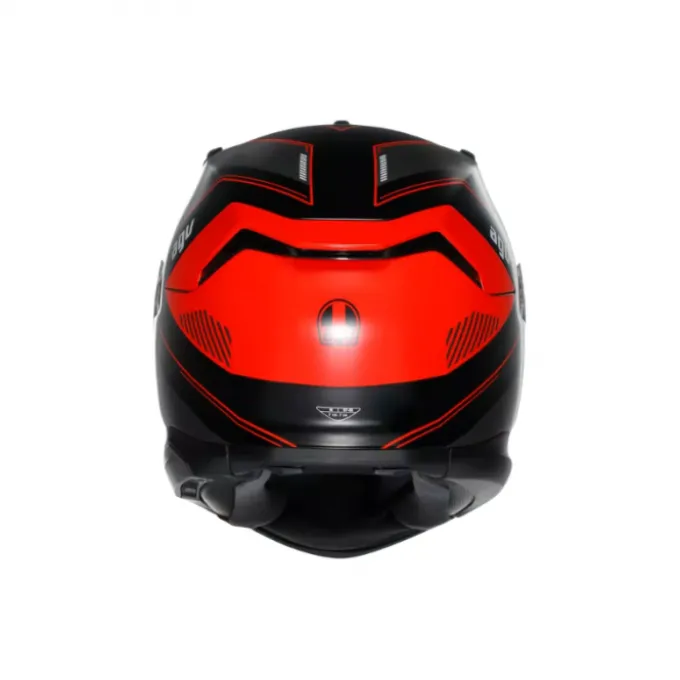Casco AGV K7 Kyber nero opaco rosso