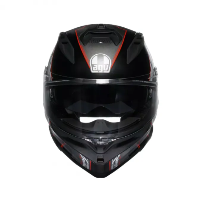Casco AGV K7 Kyber nero opaco rosso