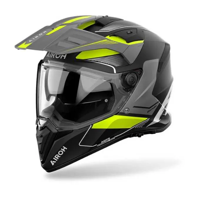 Casco Airoh Bandit Tune Nero Opaco Giallo