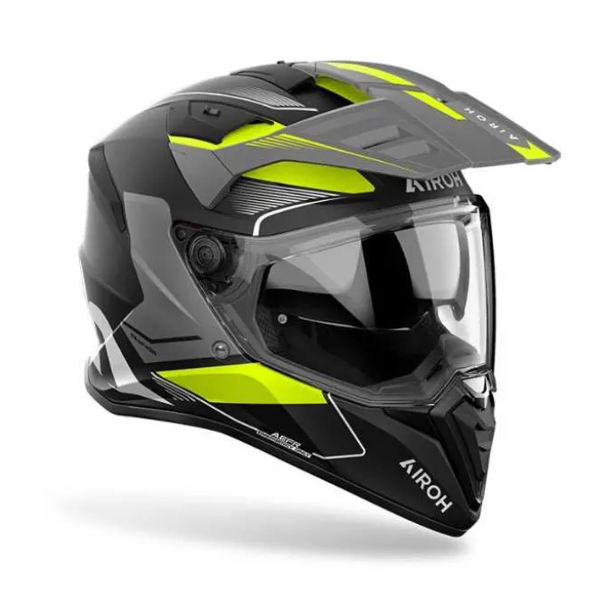 Casco Airoh Bandit Tune Nero Opaco Giallo