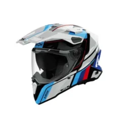 Casco Airoh Commander2 Skip Bianco Blu Rosso
