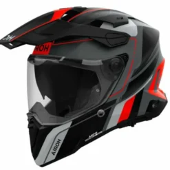 Casco Airoh Commander2 Skip Nero Opaco Arancio