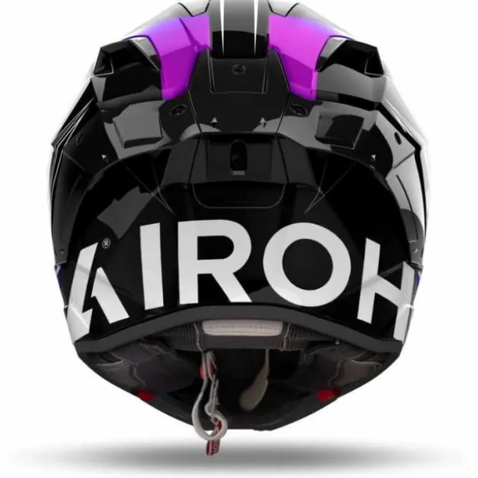 Casco Airoh GP 800 Must Blu Viola Nero Gloss