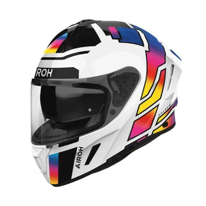 Casco Airoh Spark 2 Lively Rainbow Bianco Multicolor