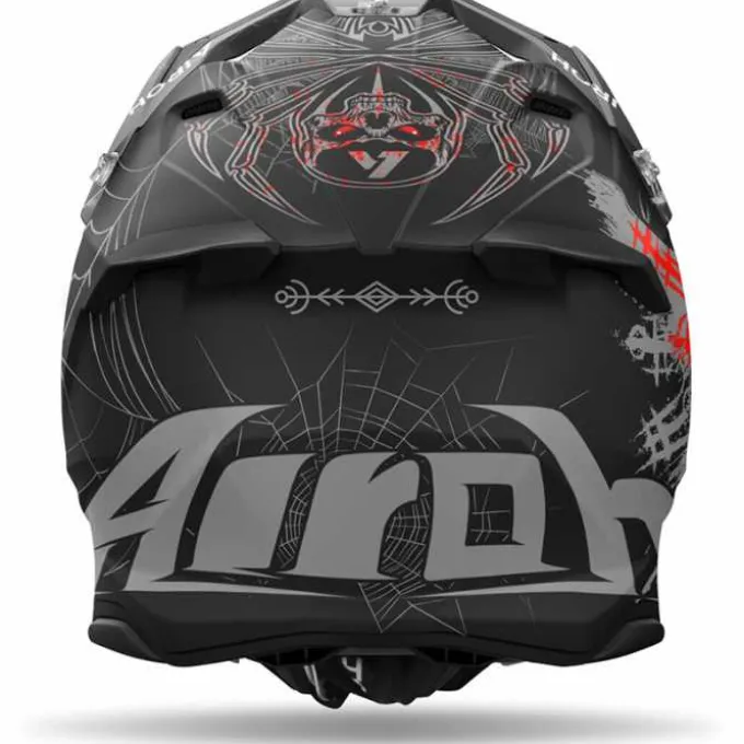 Casco Airoh Twist 3 Arcade Matt Nero Opaco Grigio