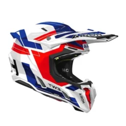 Casco Airoh Twist 3 Dynasty Bianco Blu Rosso