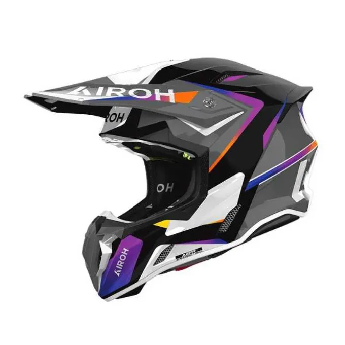 Casco Airoh Twist 3 Hustle Nero Viola