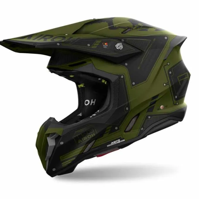 Casco Airoh Twist 3 Military Verdone Nero