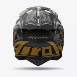 Casco Airoh Wraaap 06 Cyborg Matt Nero Oro