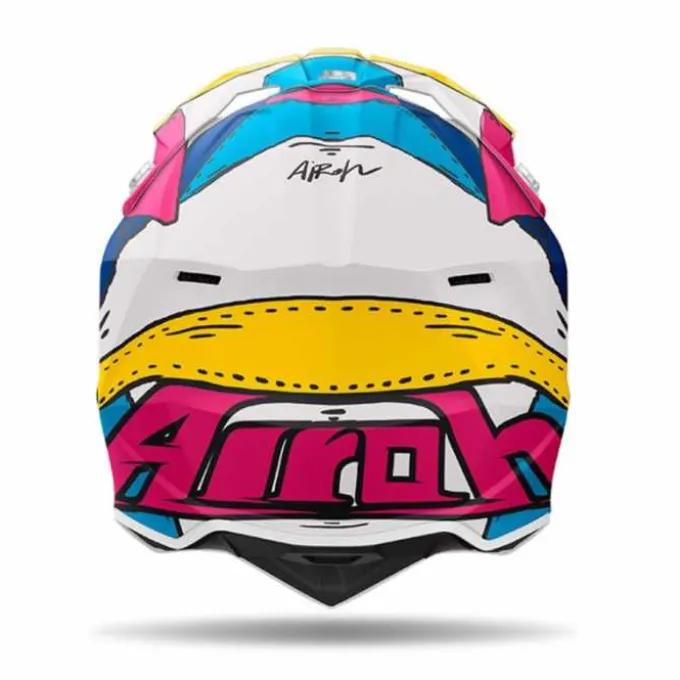 Casco Airoh Wraaap 06 Paint Rosa Blu