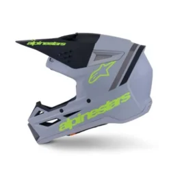 Casco Alpinestars SM3 Radium ECE06 Grigio Opaco Giallo
