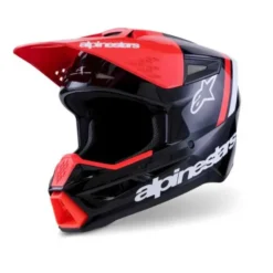 Casco Alpinestars SM3 Radium ECE06 Rosso Nero Bianco