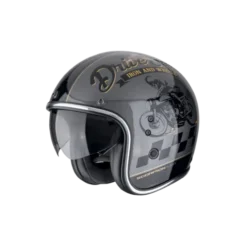 Casco Belfast Evo Drive Fast argento nero oro
