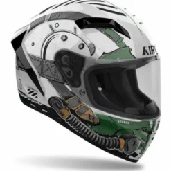Casco Connor Alligator Bianco Verde