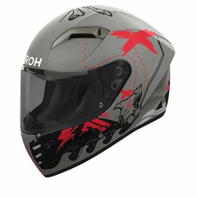 Casco Connor Desperado Grigio Arancio