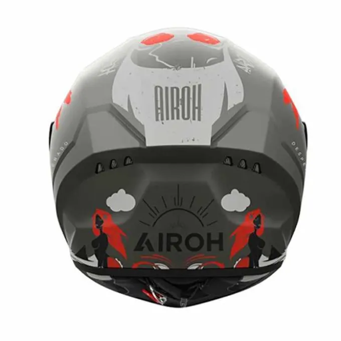 Casco Connor Desperado Grigio Arancio