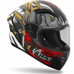 Casco Connor Samurai Nero Rosso Opaco