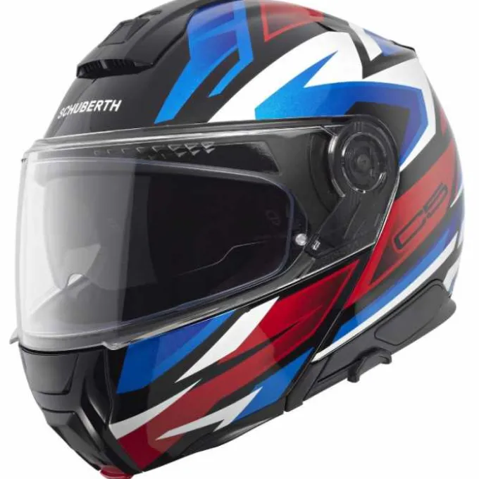 Casco C5 Zenith Blu Rosso Bianco