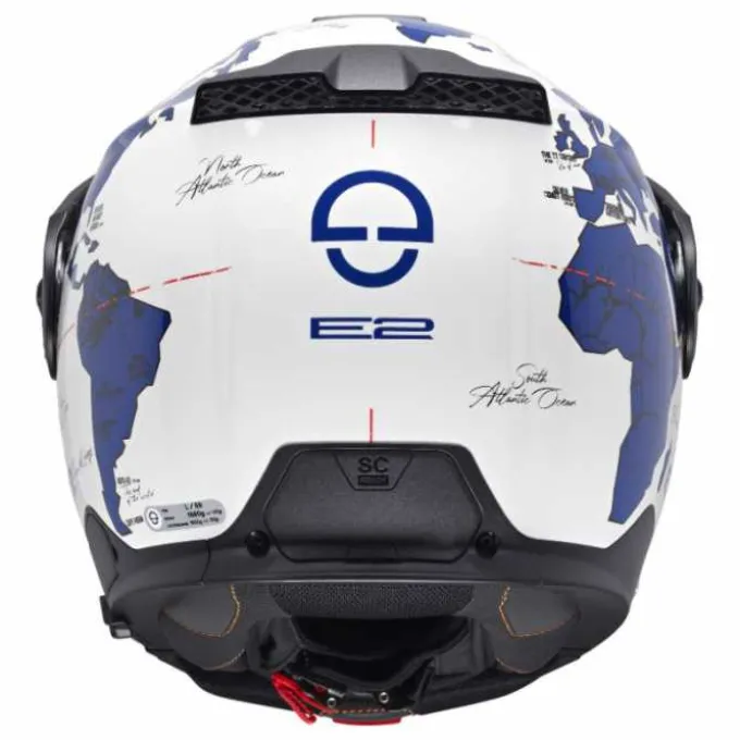 Casco E2 Atlas Bianco Blu
