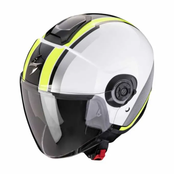 Casco Exo City II Vel Bianco Giallo Fluo