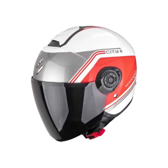 Casco Exo City II Vita Bianco Rosso