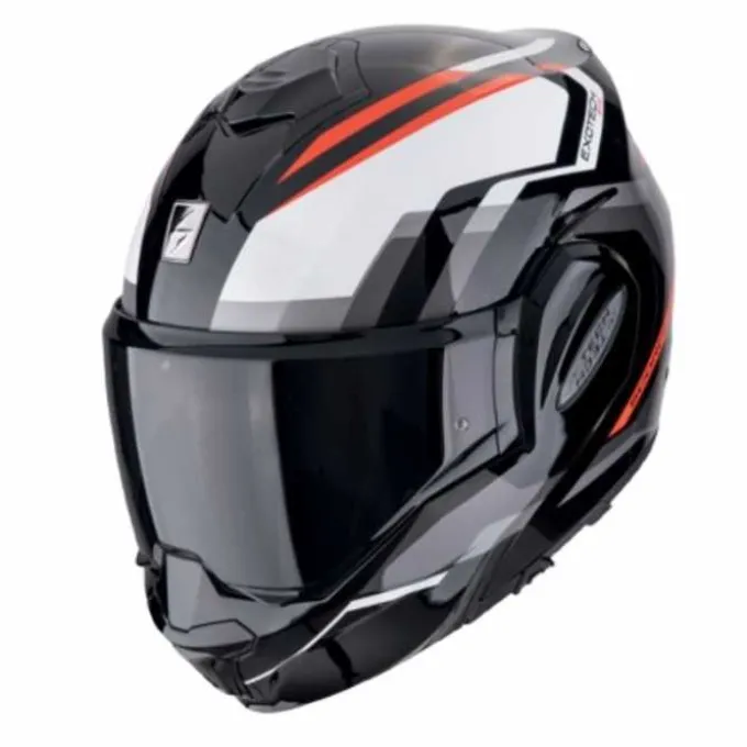 Casco Exo Tech Evo Furio Nero Bianco Rosso