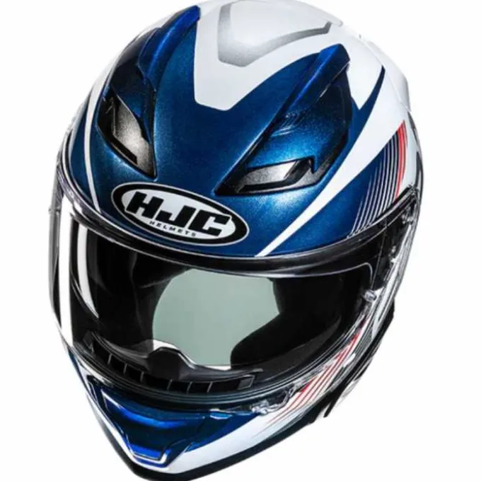 Casco F71 Catos MC21 Bianco Blu Rosso