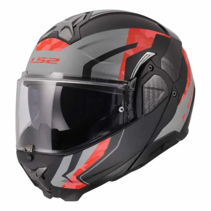 Casco FF910 Advant II Glide Nero Grigio Camo Rosso Opaco