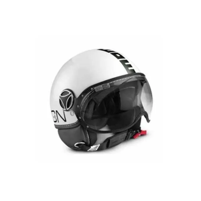 Casco Fighter Classic Bianco Nero