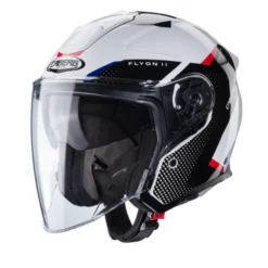 Casco Flyon II Boss Bianco Rosso Blu