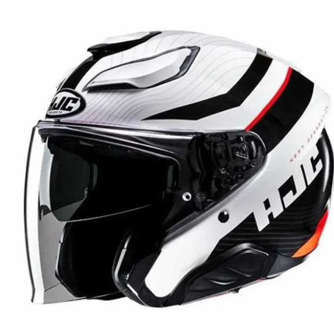 Casco F31Naby MC1Nero Bianco Rosso
