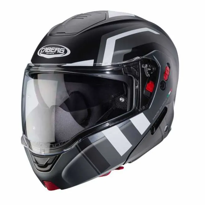 Casco Horus X Road Nero Opaco Antracite Bianco