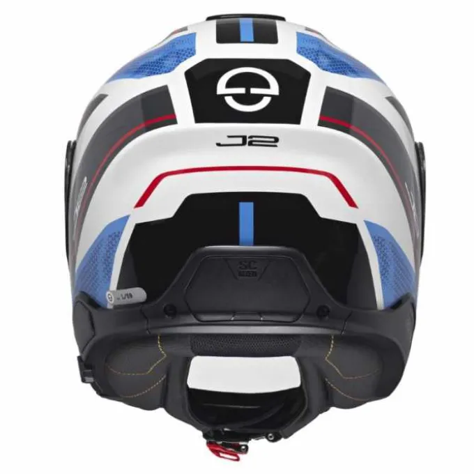 Casco J2 Sigma Blu Bianco Rosso