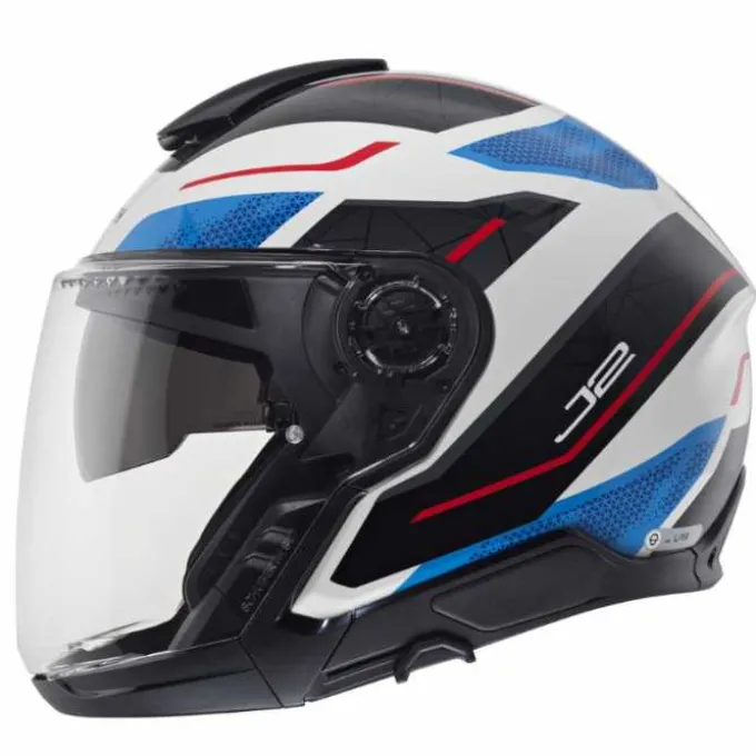 Casco J2 Sigma Blu Bianco Rosso