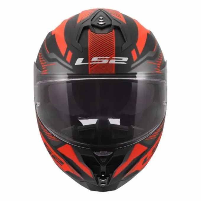 Casco LS2 FF817 Challenger II Dravix Nero Rosso Opaco