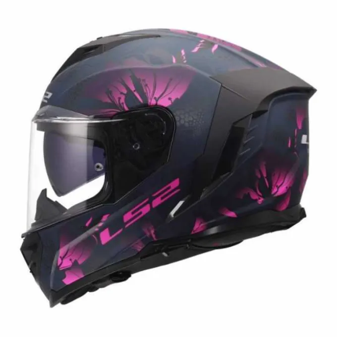 Casco LS2 FF818 Storm III Burst Nero Fuxia Opaco
