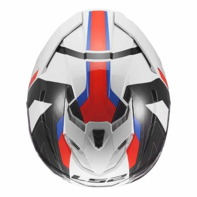 Casco LS2 FF818 Storm III Sporty Nero Bianco Blu Rosso