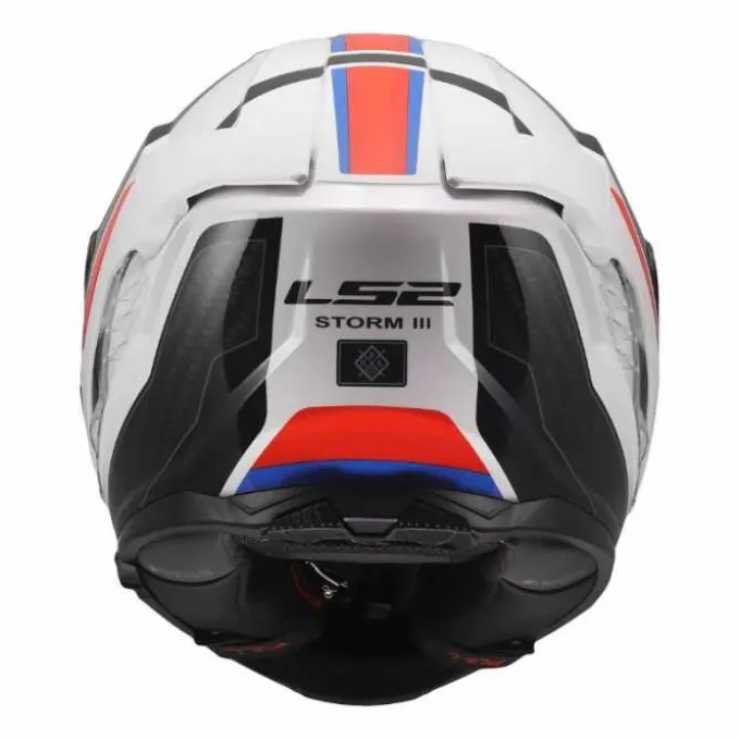 Casco LS2 FF818 Storm III Sporty Nero Bianco Blu Rosso