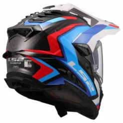Casco LS2 MX701 06 Explorer Frontier II Carbon Bianco Blu