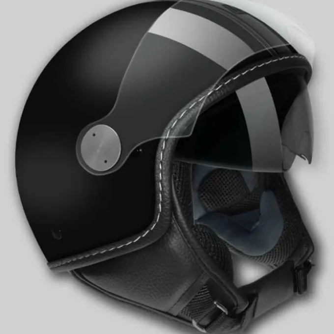 Casco Mustang Nero Antracite