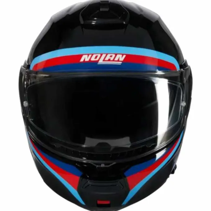 Casco N100-6 Assoluto N-com Nero Blu Rosso
