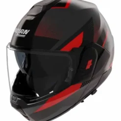 Casco N120-1 Ciclone N-com Nero Grigio Rosso