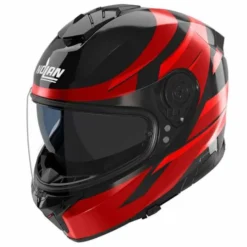 Casco N80-8 Classico N-Com Fervo Rosso Nero