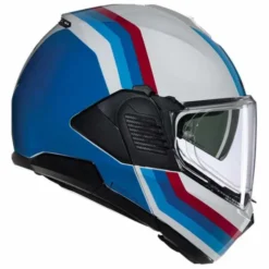 Casco N120-1 Lineo N-com Bianco Blu Rosso