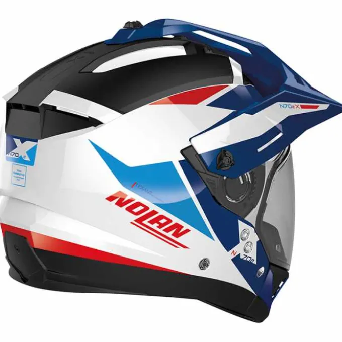 Casco Nolan N70-2X 06 Stunner N-Com Blu Bianco